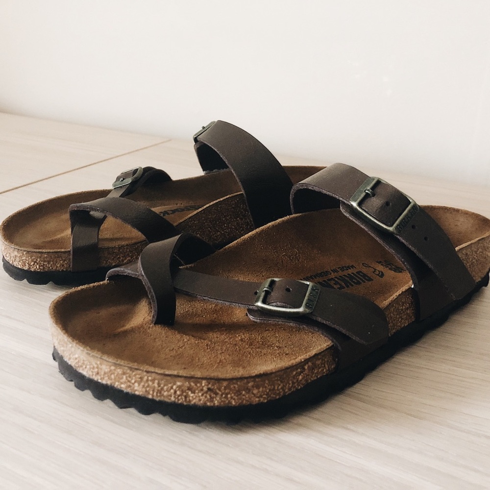 Birkenstock Mayari Birko-Flor in Toffee